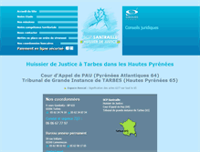 Tablet Screenshot of huissiernet.fr